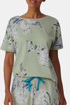Triumph Cotton Pyjama Set - Moroccan Mint — thumbnail 3